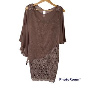 Ignite Evenings Lace Mini Dress